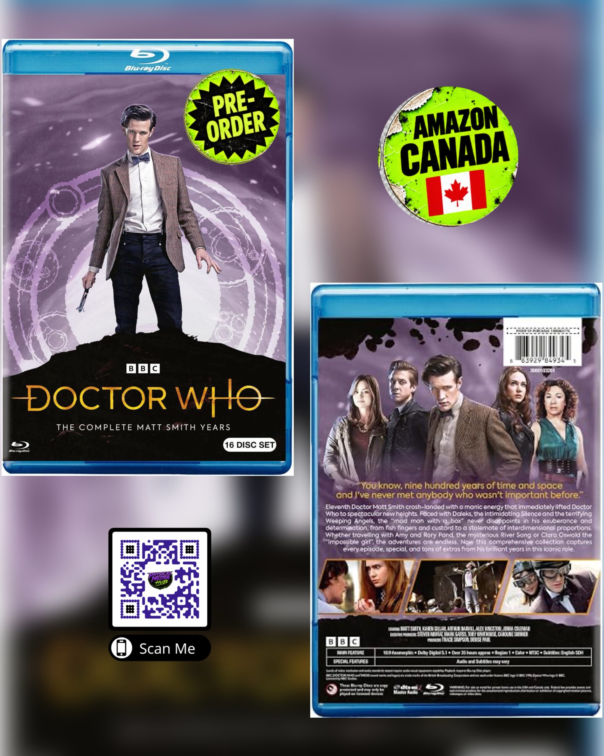 [Canada] Pre-Order Alert: Doctor Who The Complete Matt Smith Years Blu-ray