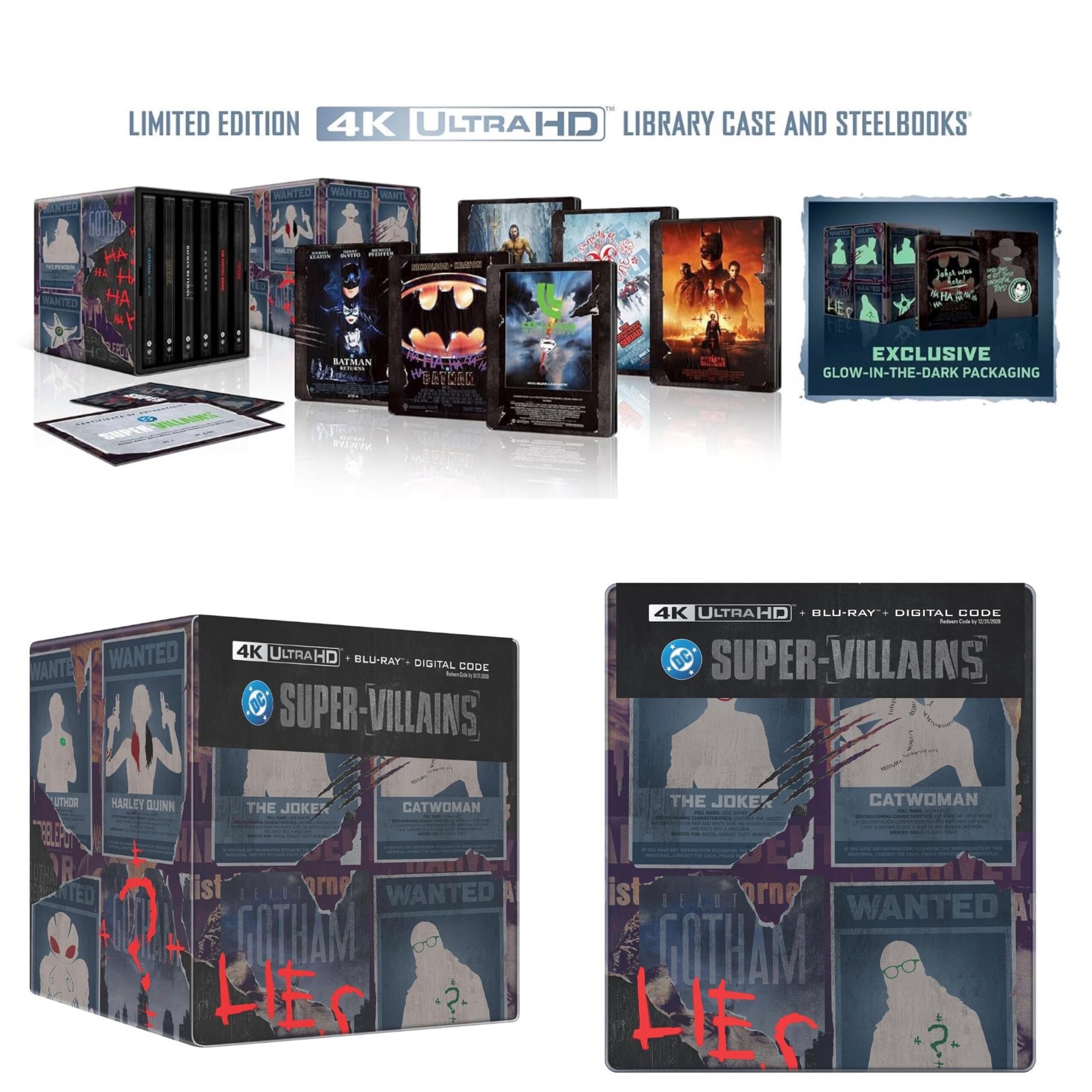 🇺🇸 Pre-Order Alert: DC Villains 6-Film SteelBook Library Case