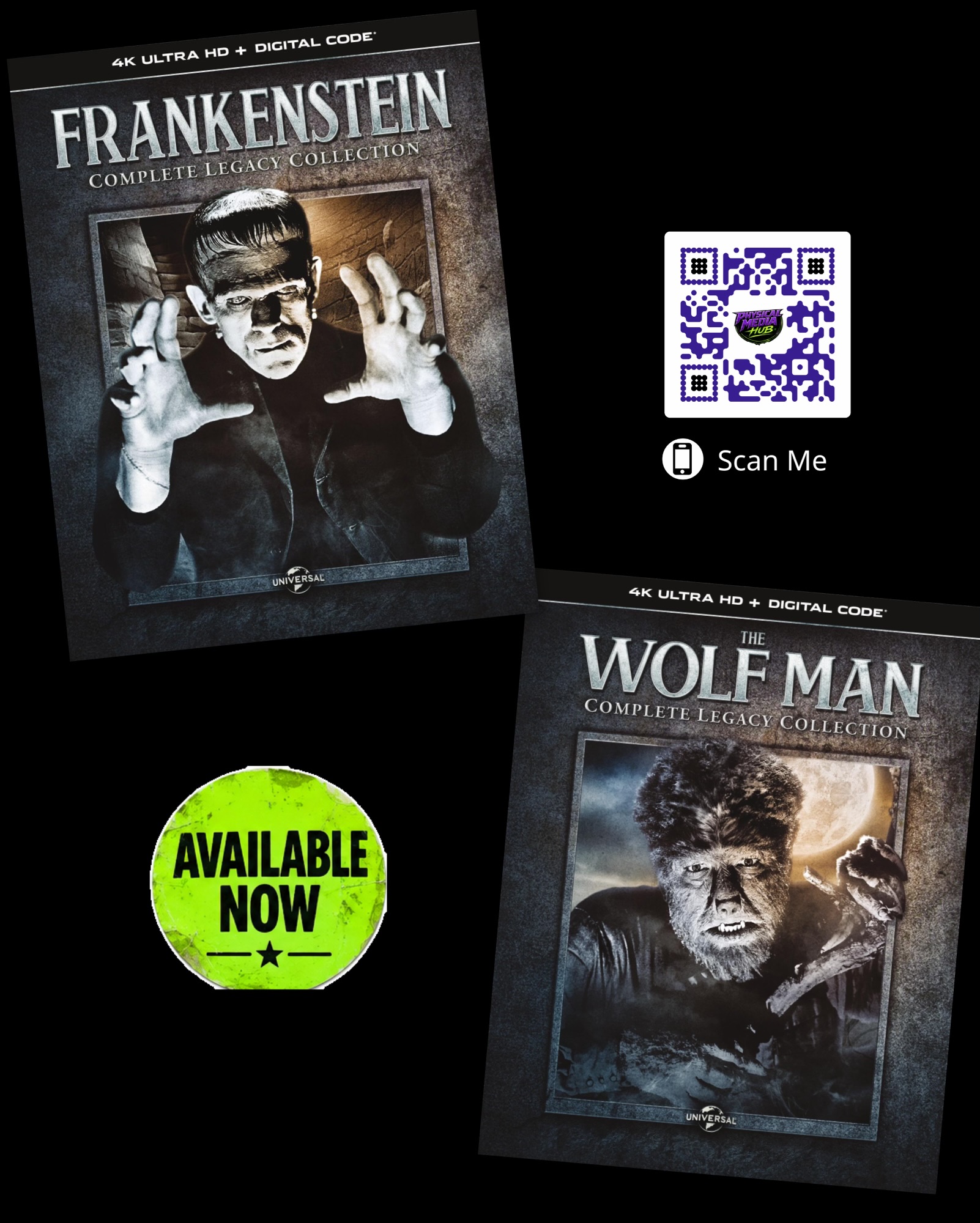 🇺🇸 New Release: The Wolf Man & Frankenstein Complete Legacy Collections 4K