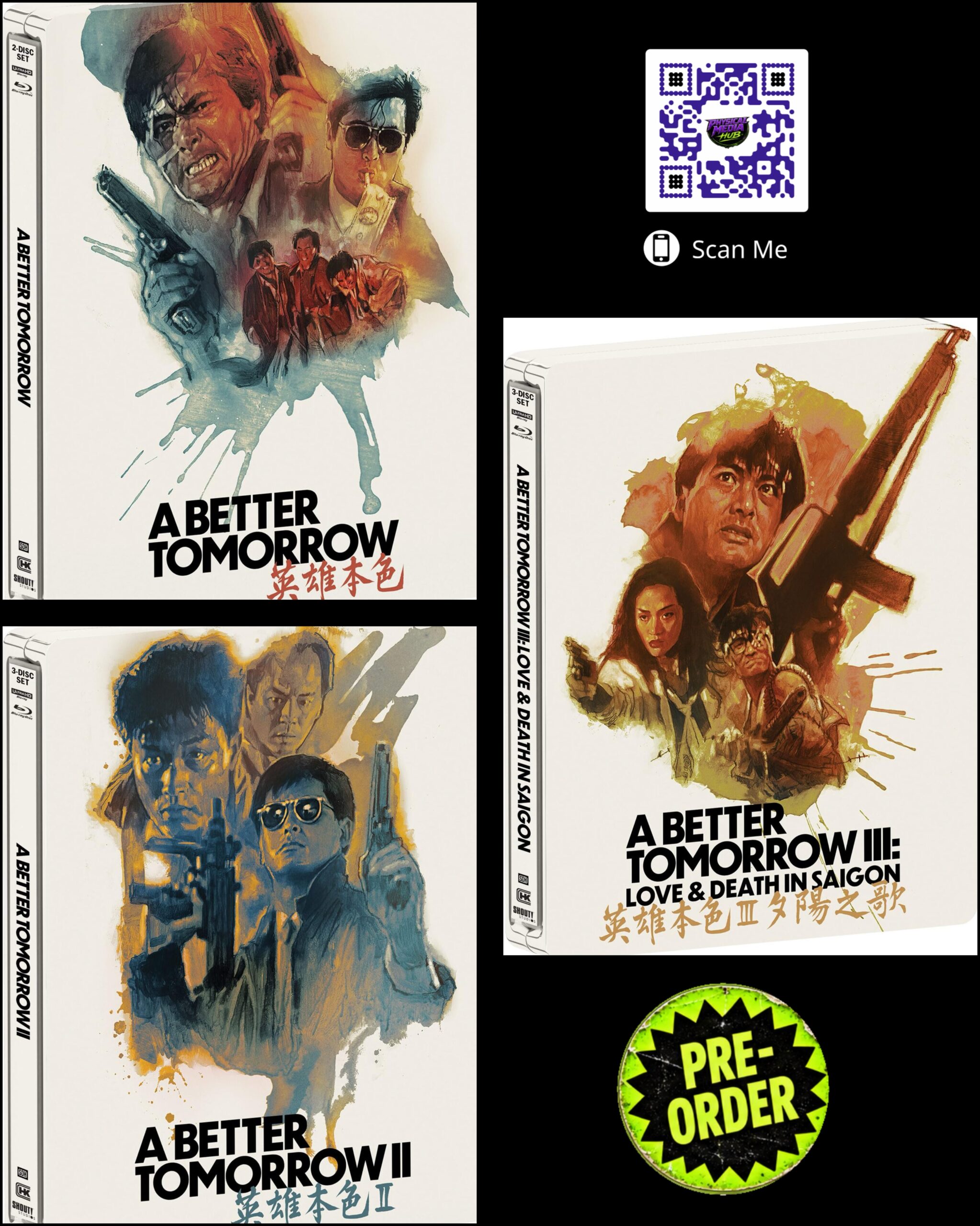 🇺🇸 A Better Tomorrow Trilogy 4K Blu-ray – Pre-Order Alert