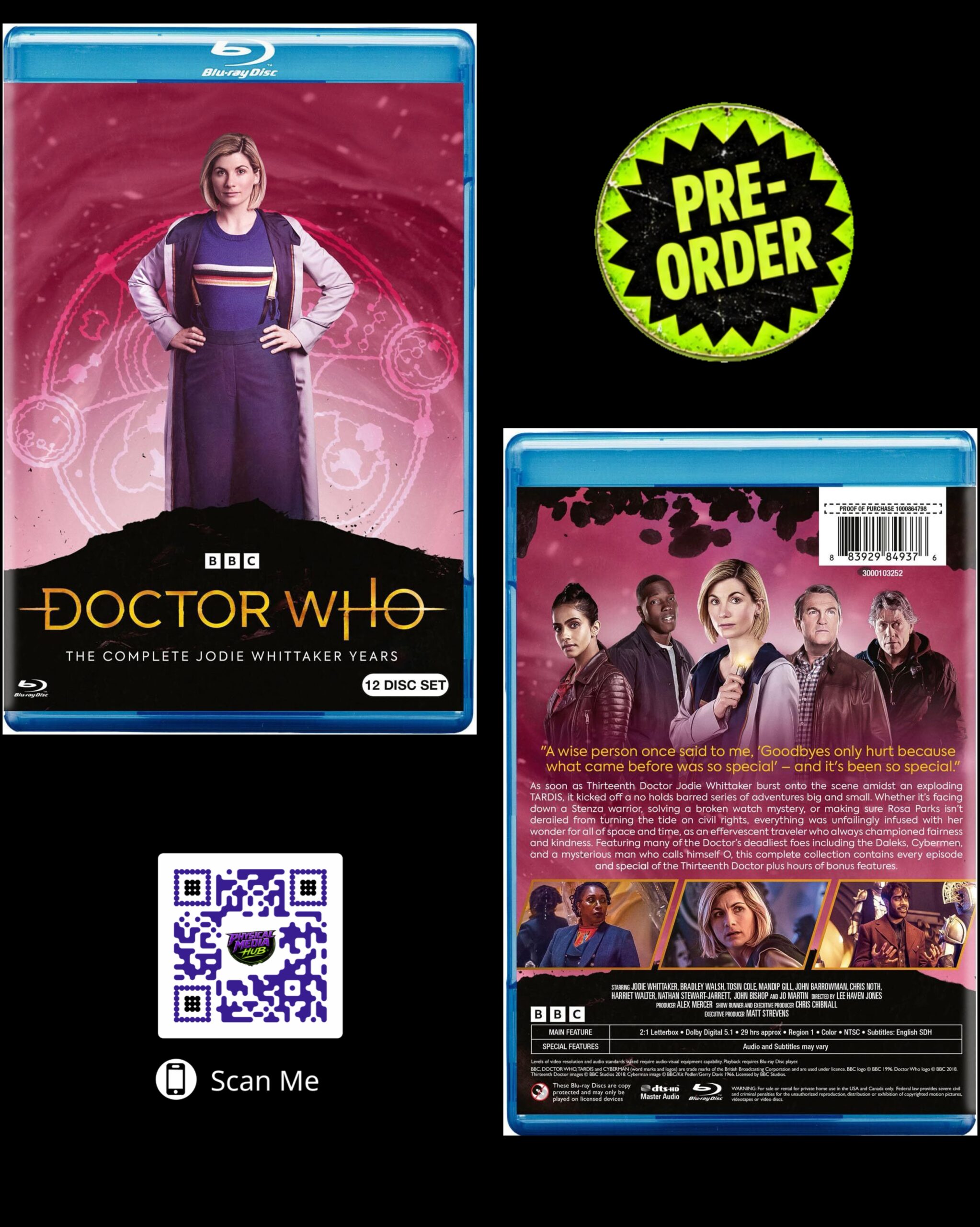 Pre-Order Alert: Doctor Who The Complete Jodie Whittaker Years Blu-ray