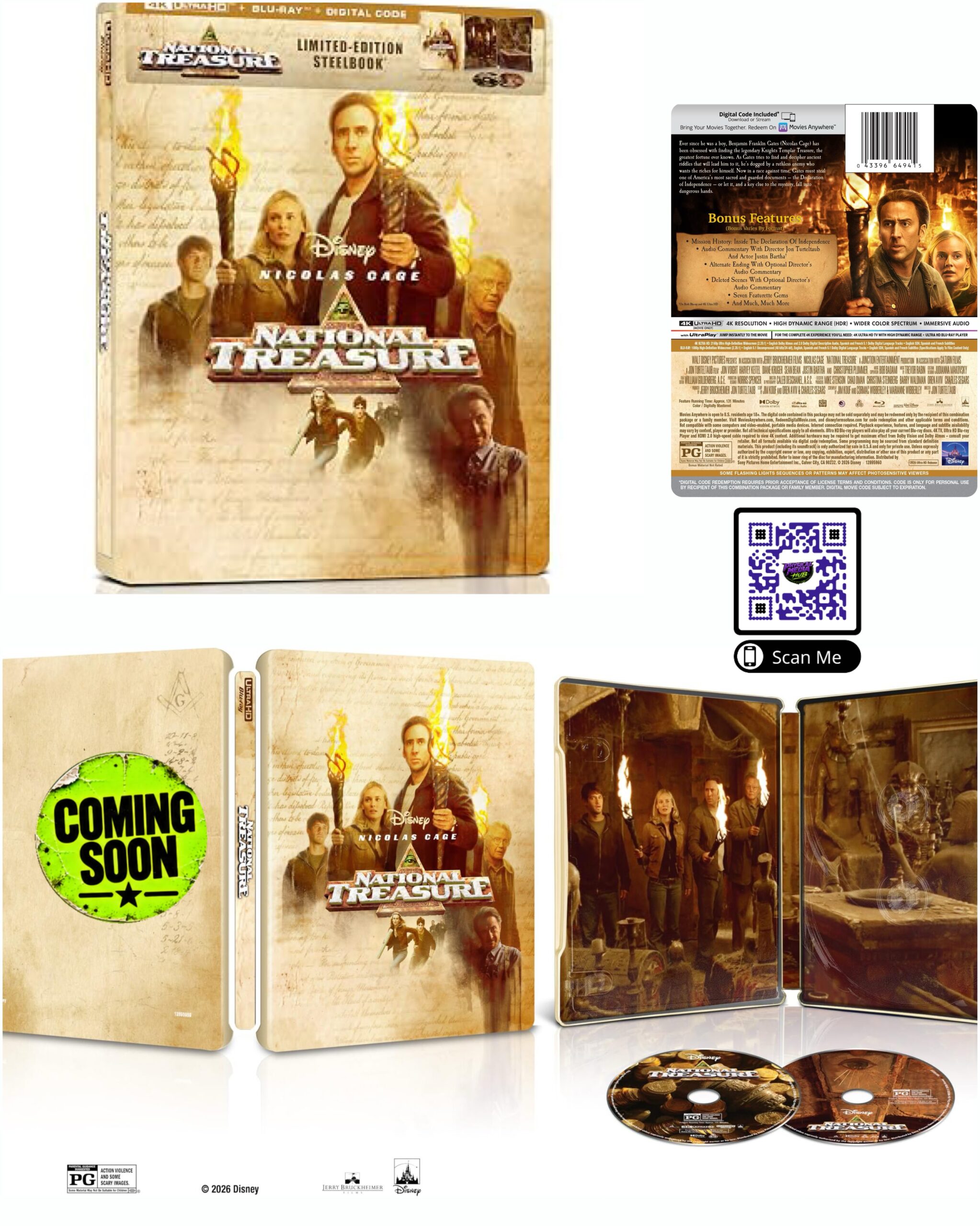 Pre-Order Alert: National Treasure 4K SteelBook