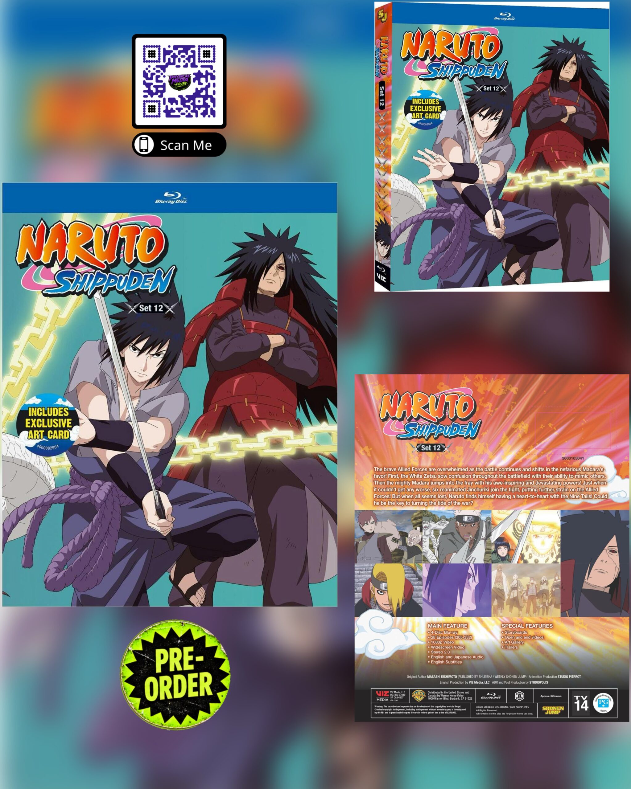 [UK] Pre-Order Alert: Naruto Shippuden Set 12 Blu-ray