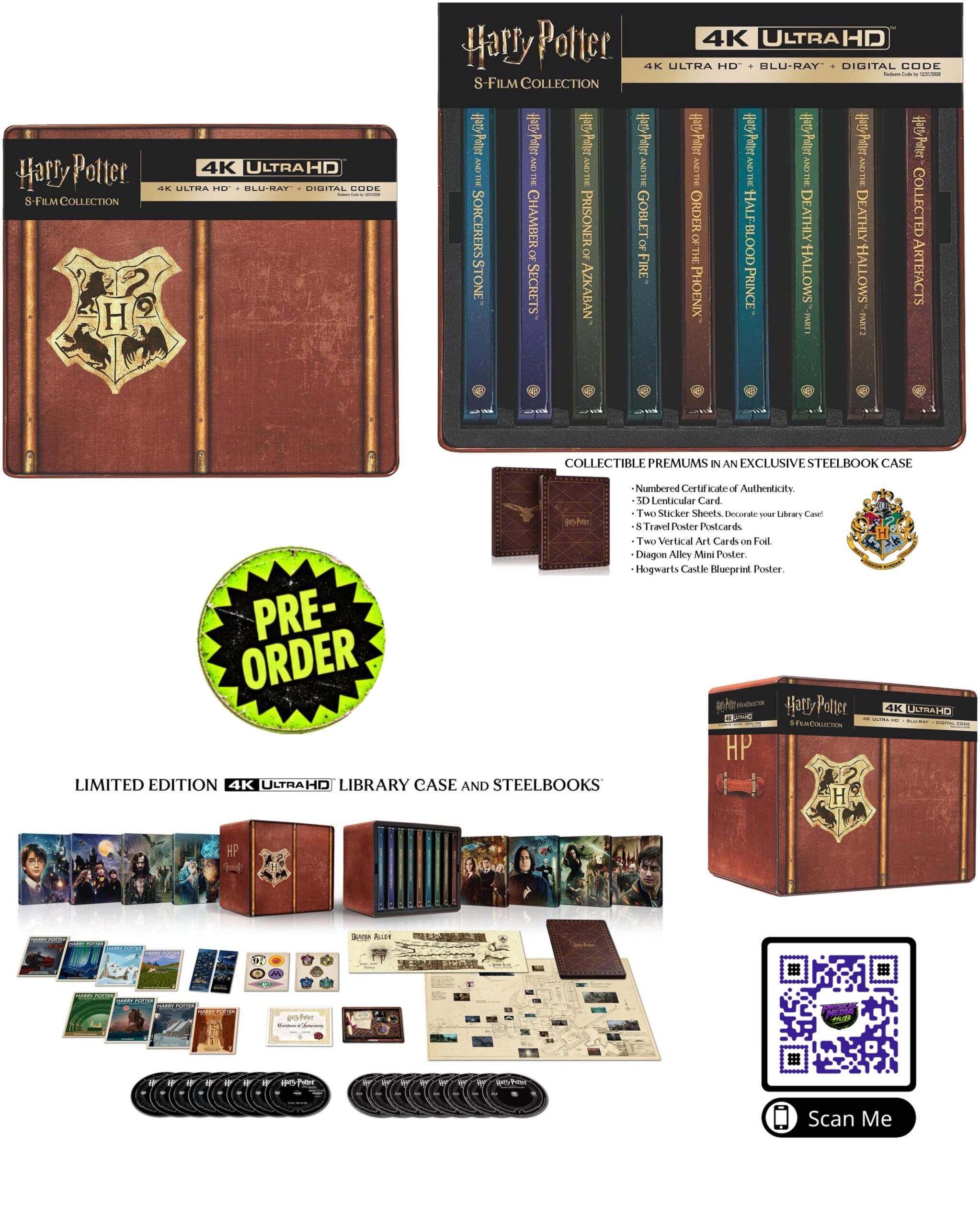 [UK] Pre-Order Alert: Harry Potter 8-Film Collection 4K SteelBook